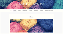 Desktop Screenshot of knitonestitchtoo.com